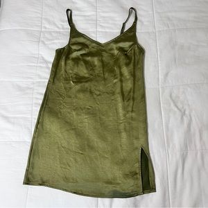 Urban Outfitters Motel Satin Slit Mini Dress XS